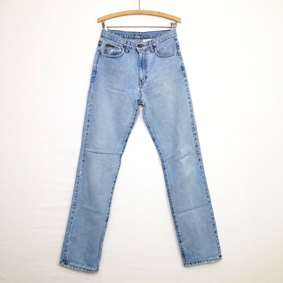 Calvin Klein Y2K Vintage light wash, distressed jeans - Picture 1 of 15